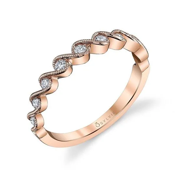 HÃ‰LÃˆNA â€“ ROSE GOLD & DIAMOND STACKABLE WEDDING BAND Mark Allen Jewelers Santa Rosa, CA