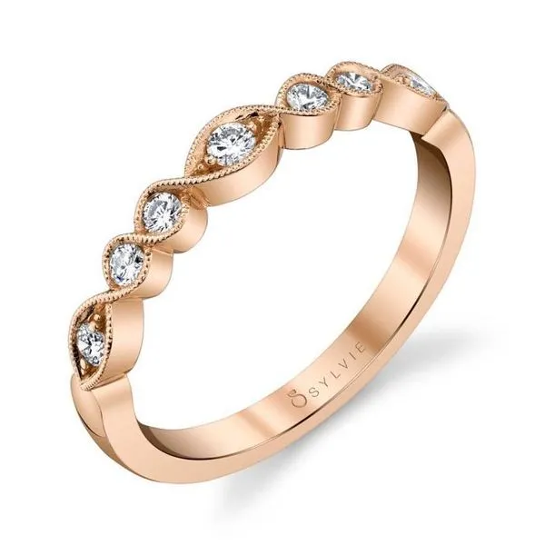 Elegant Rose Gold Stackable Ring - Roseanne Mark Allen Jewelers Santa Rosa, CA