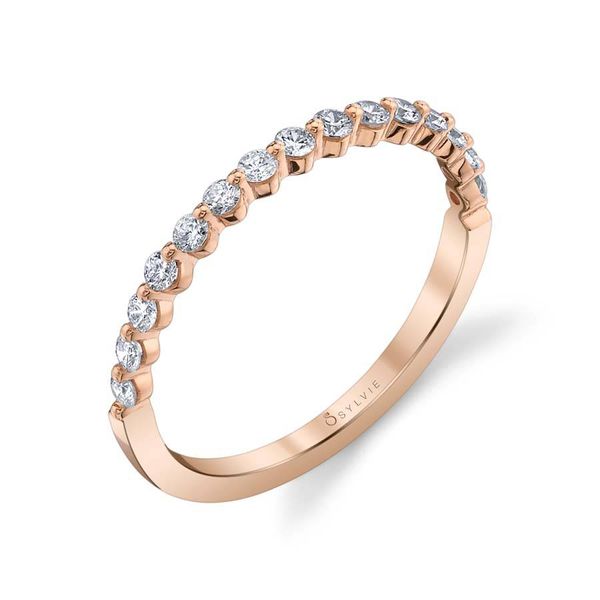 14K White Gold Diamond Stackable Ring Image 3 Mark Allen Jewelers Santa Rosa, CA