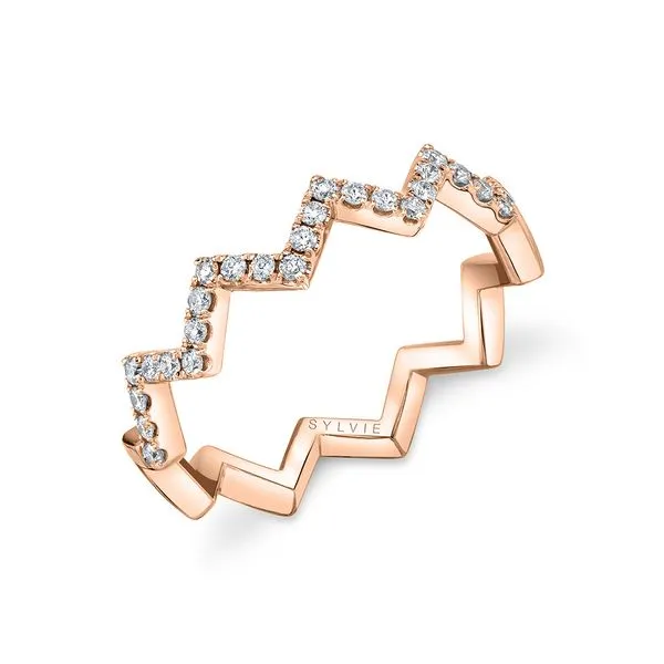 Chevron stackable diamond band Mark Allen Jewelers Santa Rosa, CA