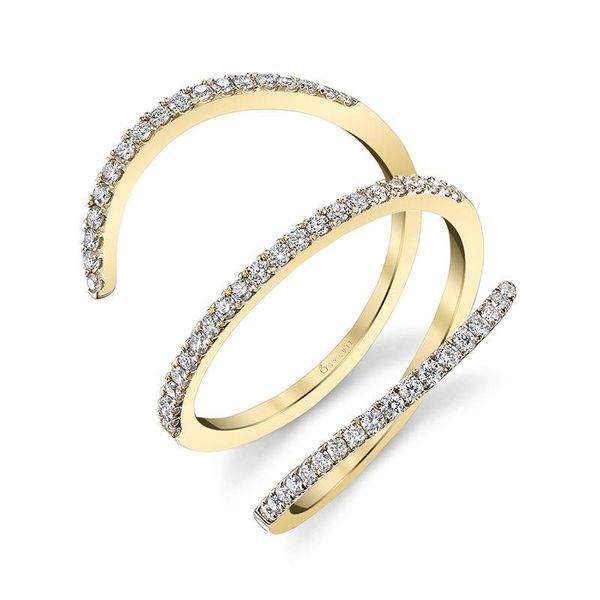 FREE FORM DIAMOND SPIRAL RING Mark Allen Jewelers Santa Rosa, CA