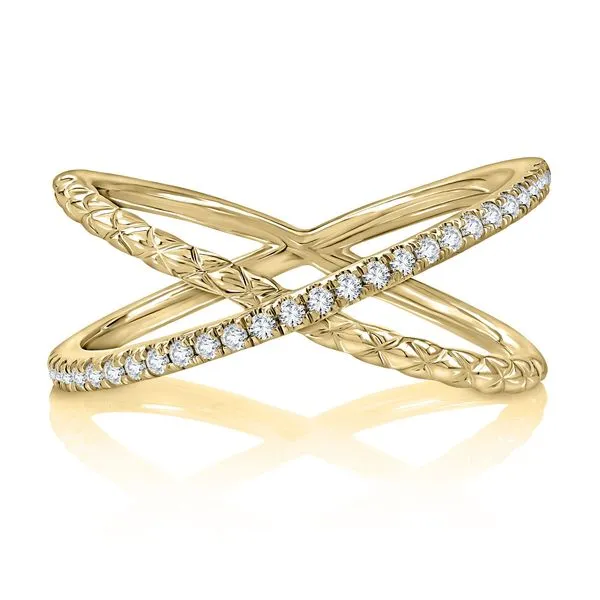 Criss-Cross Ring Image 2 Mark Allen Jewelers Santa Rosa, CA