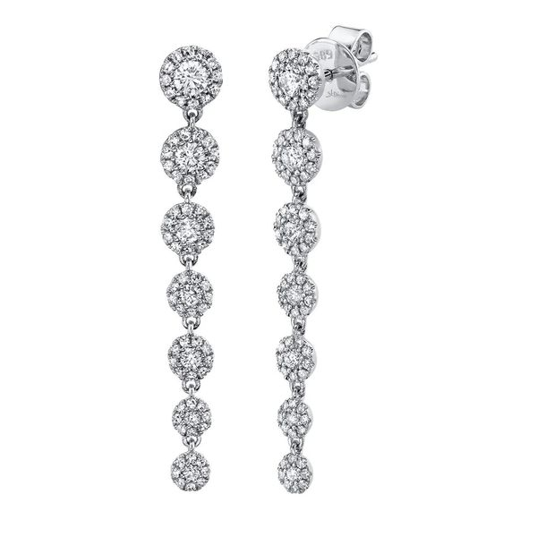 White Gold Diamond Drop Earrings Mark Allen Jewelers Santa Rosa, CA