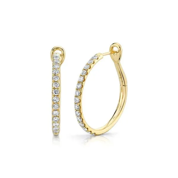 Diamond Hoop Earrings Mark Allen Jewelers Santa Rosa, CA
