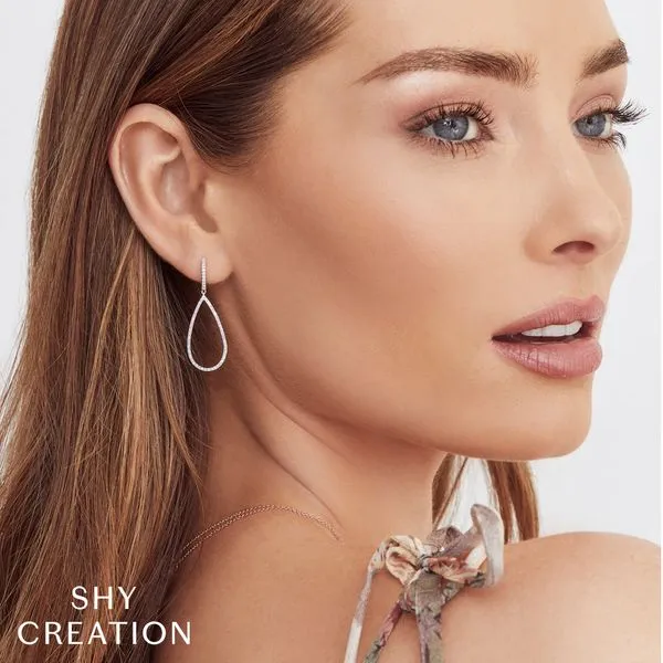 White Gold Diamond Drop Earrings Image 2 Mark Allen Jewelers Santa Rosa, CA