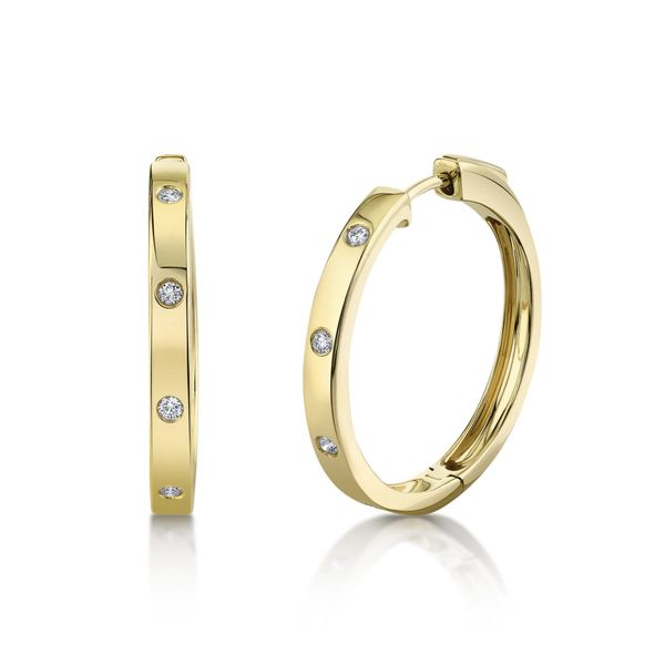 Diamond Hoop Earrings Mark Allen Jewelers Santa Rosa, CA