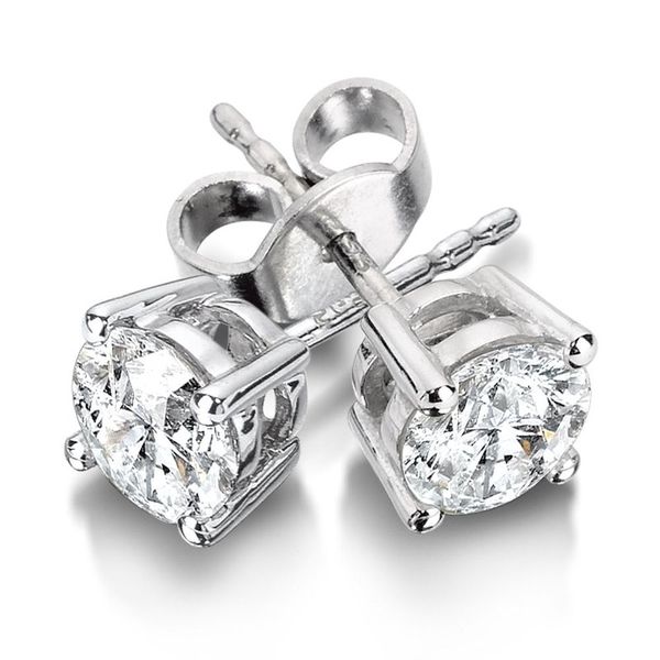 1.21ct Round Diamond GIA Certified Stud Earrings Mark Allen Jewelers Santa Rosa, CA