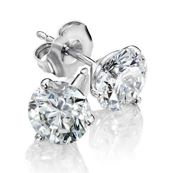 .74ct Diamond Stud Earrings GIA Certified Mark Allen Jewelers Santa Rosa, CA