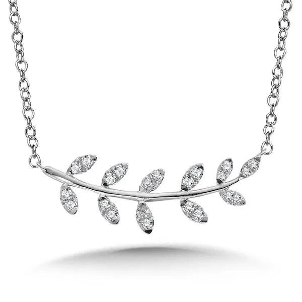 Three Branch Diamond Necklace Mark Allen Jewelers Santa Rosa, CA