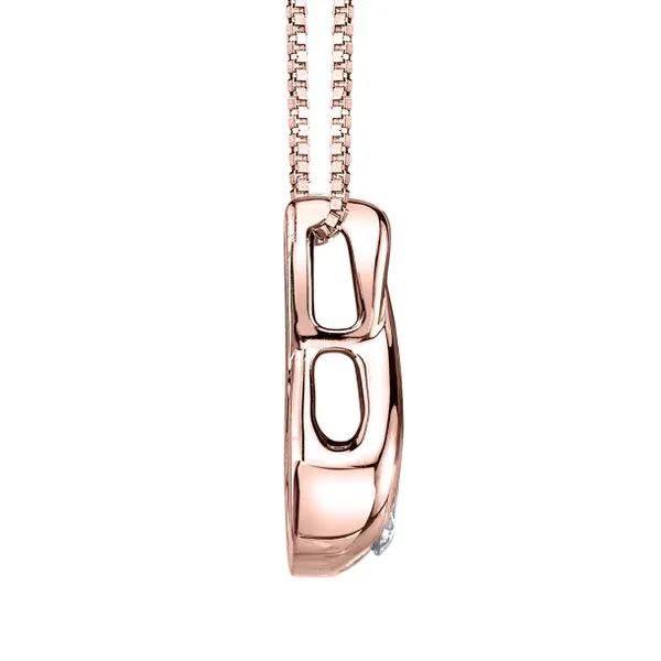 14k Rose Gold Twist Diamond Pendant .40ct Image 2 Mark Allen Jewelers Santa Rosa, CA