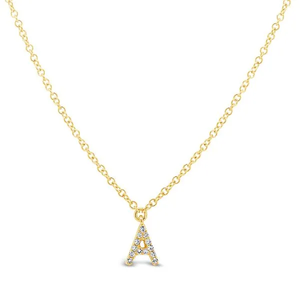 Diamond Letter Necklace Mark Allen Jewelers Santa Rosa, CA