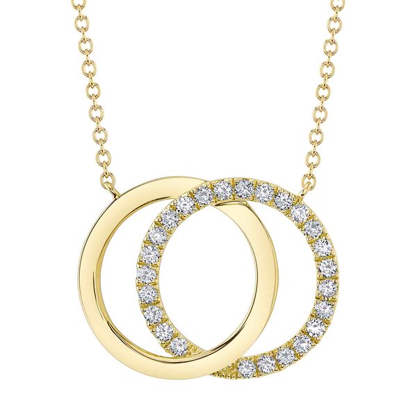 DIAMOND LOVE KNOT CIRCLE NECKLACE Mark Allen Jewelers Santa Rosa, CA