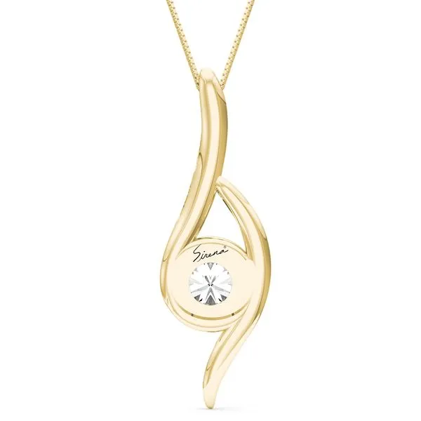 14k Yellow Gold Diamond Pendant .30ct Image 3 Mark Allen Jewelers Santa Rosa, CA