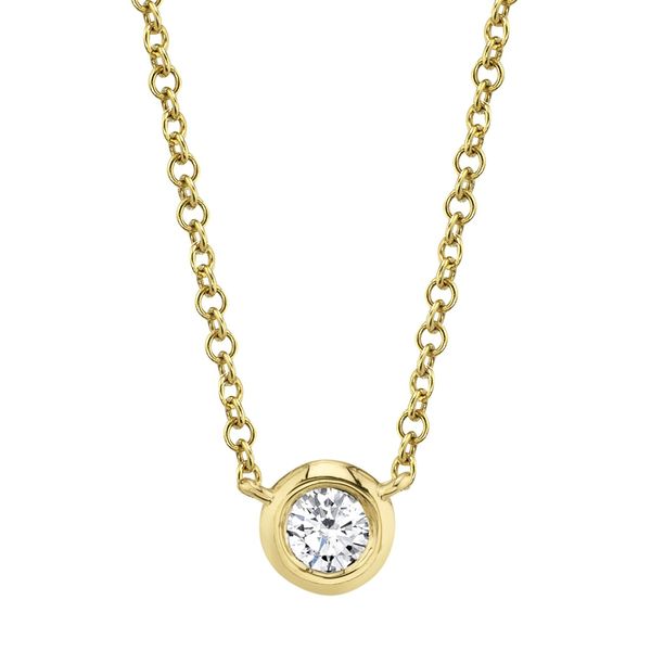 Bezel Set Diamond Necklace Mark Allen Jewelers Santa Rosa, CA