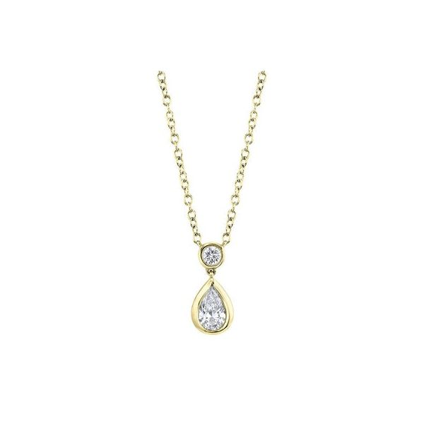 Pear Diamond Drop Pendant Mark Allen Jewelers Santa Rosa, CA