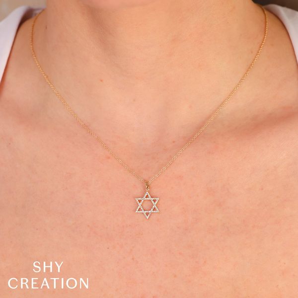 Star of David Diamond Pendant Image 2 Mark Allen Jewelers Santa Rosa, CA
