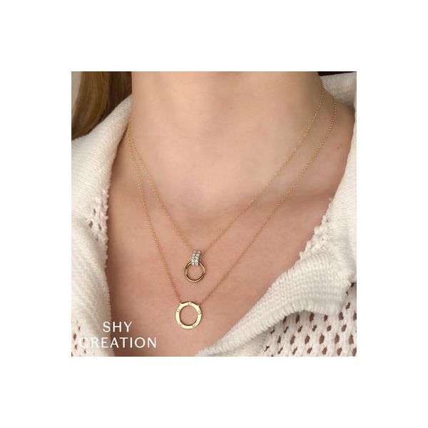 Circular Diamond Necklace Image 2 Mark Allen Jewelers Santa Rosa, CA