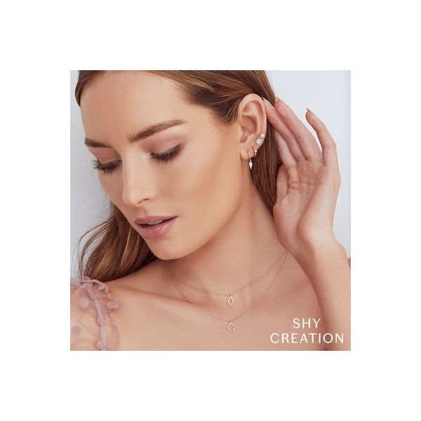 Pear Shape Silhouette Diamond Pendant Image 2 Mark Allen Jewelers Santa Rosa, CA