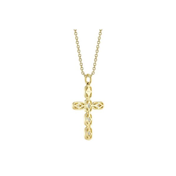 Diamond Baguette Cross Necklace Image 3 Mark Allen Jewelers Santa Rosa, CA