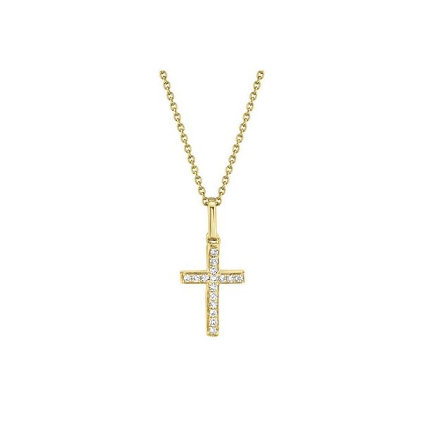 Small Diamond Cross Pendant Mark Allen Jewelers Santa Rosa, CA