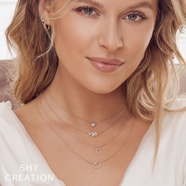 Bezel Set Diamond Necklace Image 2 Mark Allen Jewelers Santa Rosa, CA