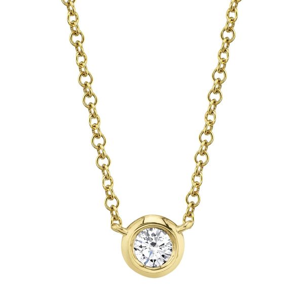 Bezel Set Diamond Necklace Mark Allen Jewelers Santa Rosa, CA