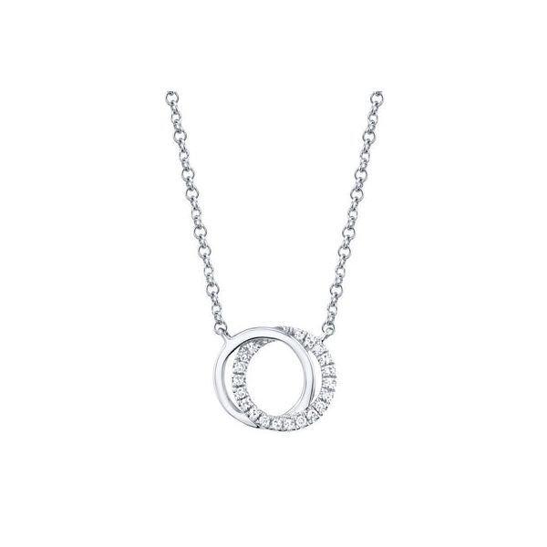 White Gold Double Circle Necklace Description Mark Allen Jewelers Santa Rosa, CA