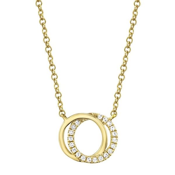 DIAMOND LOVE KNOT CIRCLE NECKLACE Mark Allen Jewelers Santa Rosa, CA