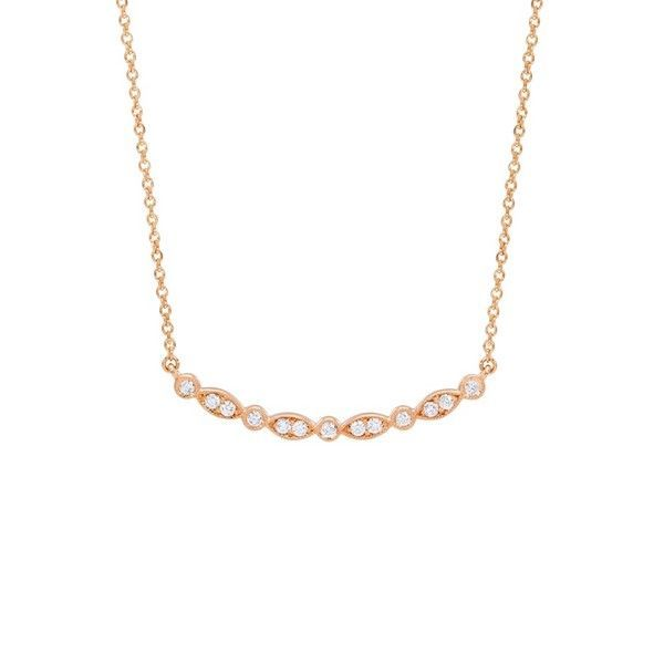 14k Rose Gold Diamond Necklace Mark Allen Jewelers Santa Rosa, CA