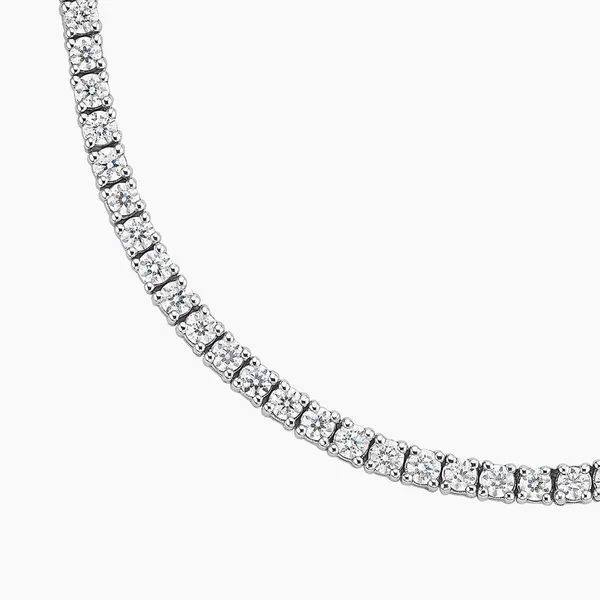 5 Carat Lab-Grown Diamond Tennis Necklace in 14K White Gold Image 2 Mark Allen Jewelers Santa Rosa, CA