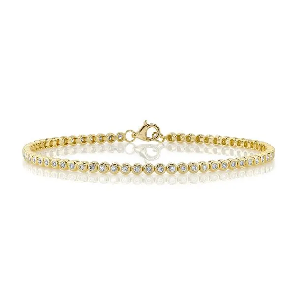 Bezel Set Diamond Tennis Bracelet Mark Allen Jewelers Santa Rosa, CA