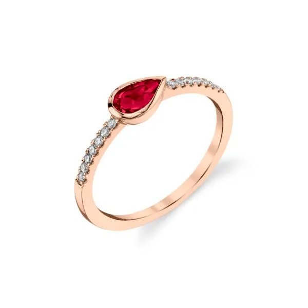 Ruby & Diamond Rose Gold Ring Mark Allen Jewelers Santa Rosa, CA