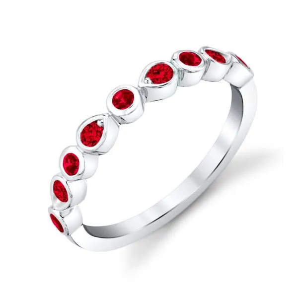 Ruby bezel set band Mark Allen Jewelers Santa Rosa, CA