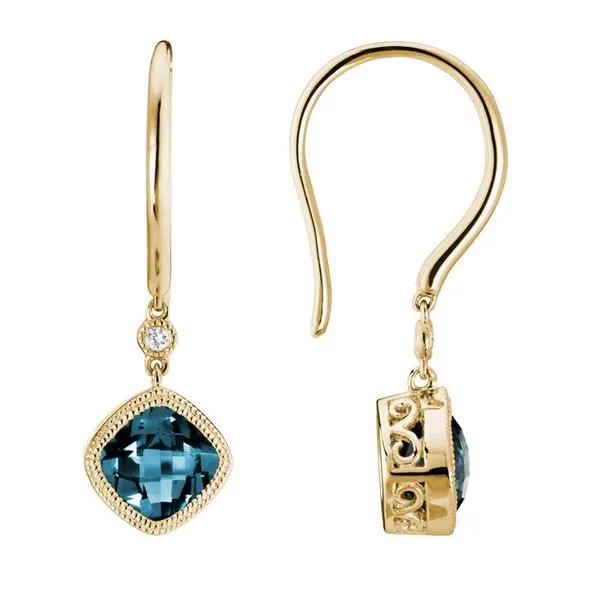 London Blue Topaz Drop Earrings Mark Allen Jewelers Santa Rosa, CA