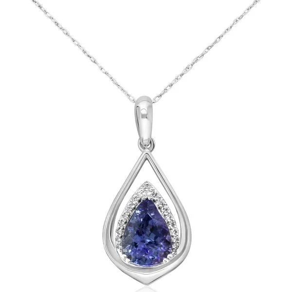 Peacock Tanzanite necklace Mark Allen Jewelers Santa Rosa, CA