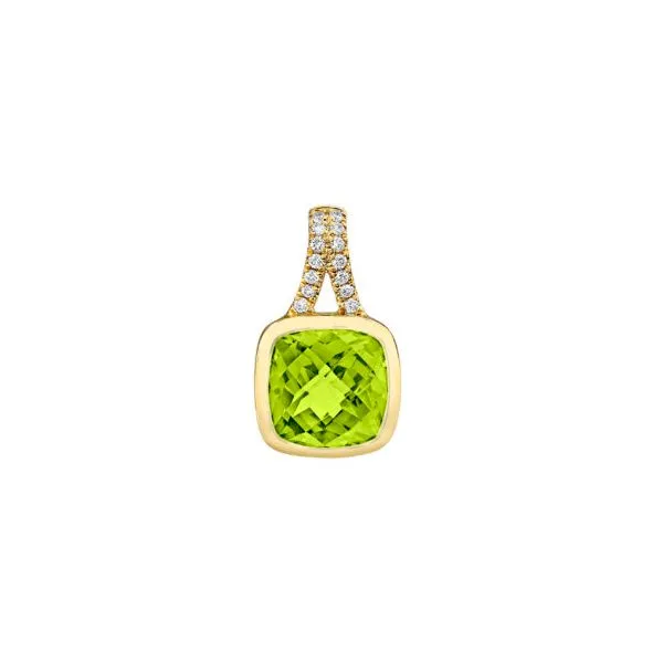 Peridot necklace with Diamond Bail Mark Allen Jewelers Santa Rosa, CA