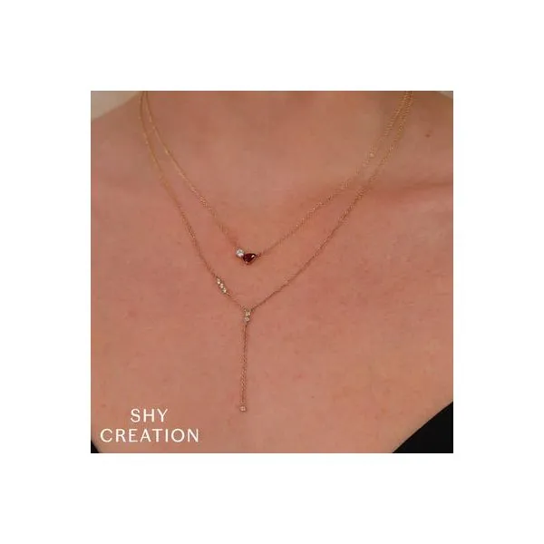 Ruby and Diamond Necklace Image 2 Mark Allen Jewelers Santa Rosa, CA