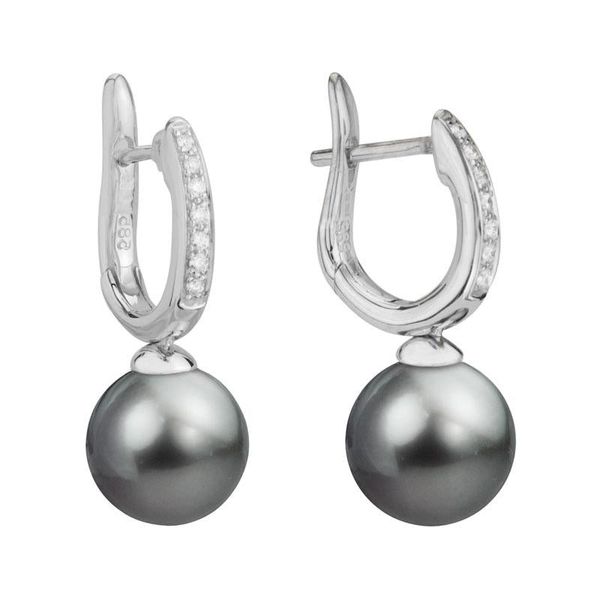 Dangle Tahitian Pearl Earrings Mark Allen Jewelers Santa Rosa, CA