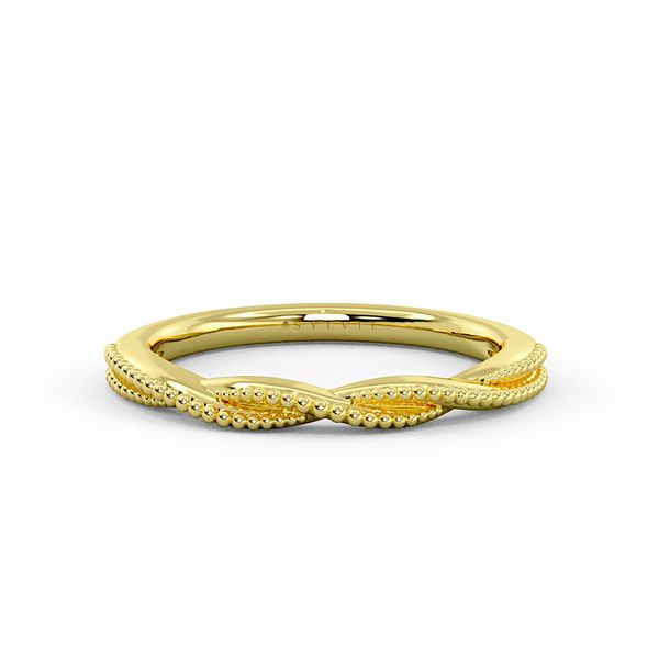 Spiral Milgrain Wedding Ring Image 2 Mark Allen Jewelers Santa Rosa, CA