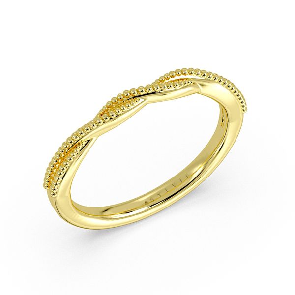 Spiral Milgrain Wedding Ring Mark Allen Jewelers Santa Rosa, CA