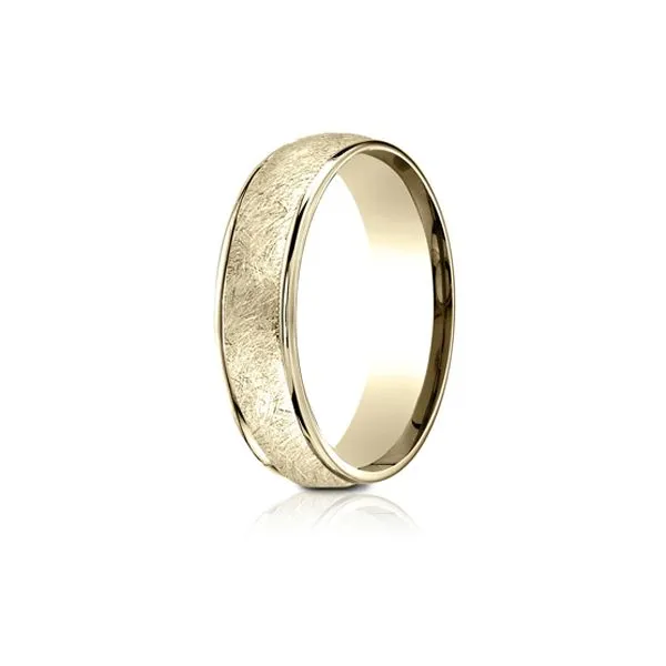 14K Yellow Gold Swirl Wedding Band Mark Allen Jewelers Santa Rosa, CA