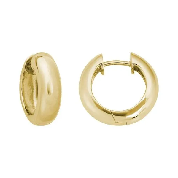 14k Yellow Gold Hoops Mark Allen Jewelers Santa Rosa, CA