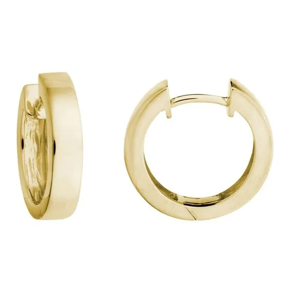 14k Yellow Gold Hoops Mark Allen Jewelers Santa Rosa, CA