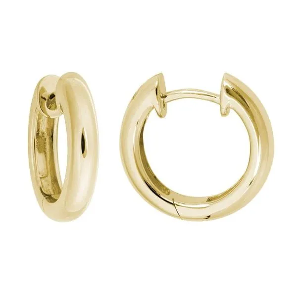 14K Yellow Gold Hoops Mark Allen Jewelers Santa Rosa, CA