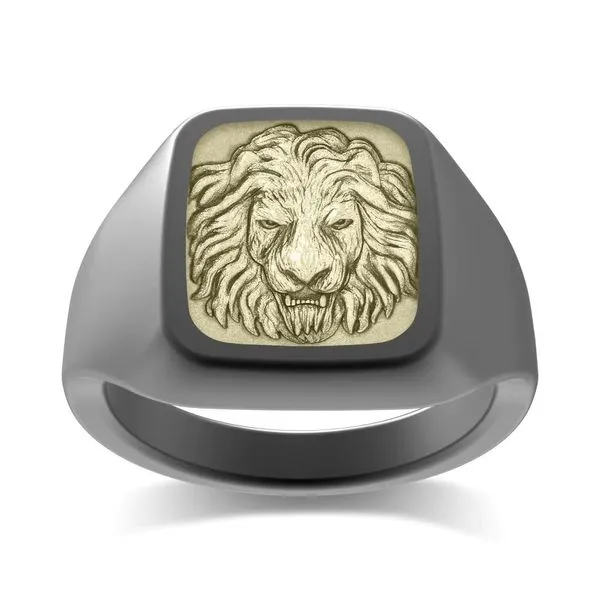 The King - Tantalum & 14k Signet Ring Mark Allen Jewelers Santa Rosa, CA