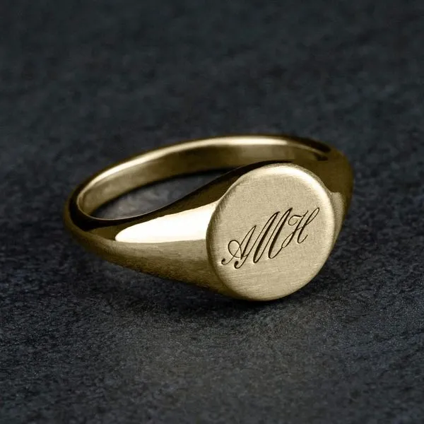 The Classic - 14k Signet Ring Image 2 Mark Allen Jewelers Santa Rosa, CA