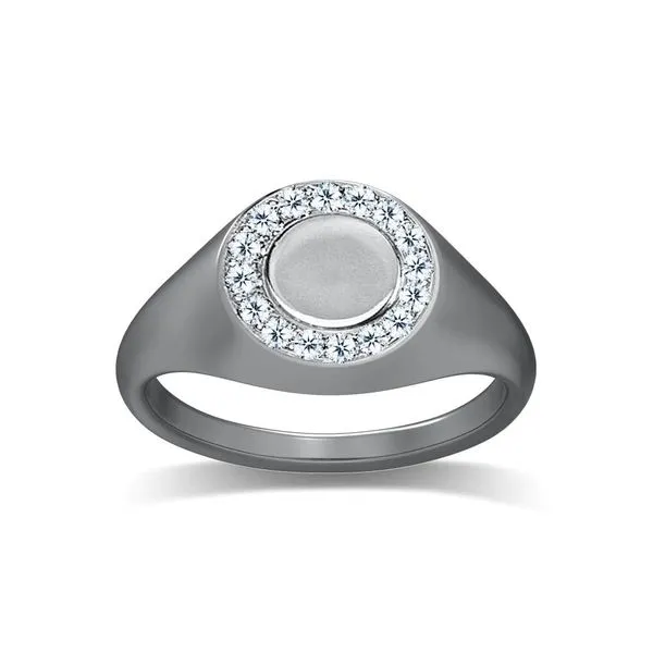 The Frost - Diamond Signet Ring Mark Allen Jewelers Santa Rosa, CA