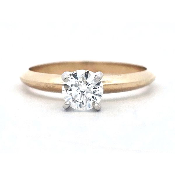 Yellow Gold Diamond Solitaire Ring-Complete Mark Jewellers La Crosse, WI