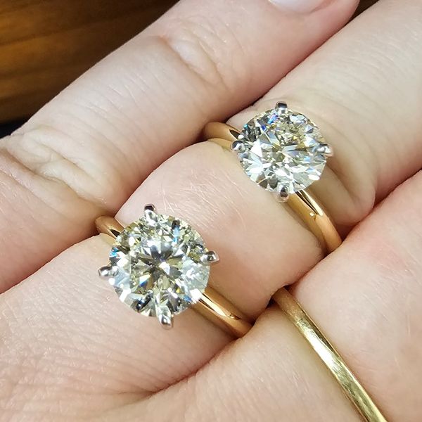 Yellow Gold Diamond Solitaire Ring-Complete Image 3 Mark Jewellers La Crosse, WI