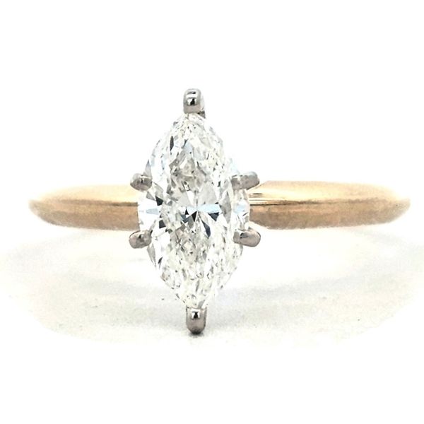 Yellow Gold Diamond Solitaire Ring-Complete Mark Jewellers La Crosse, WI